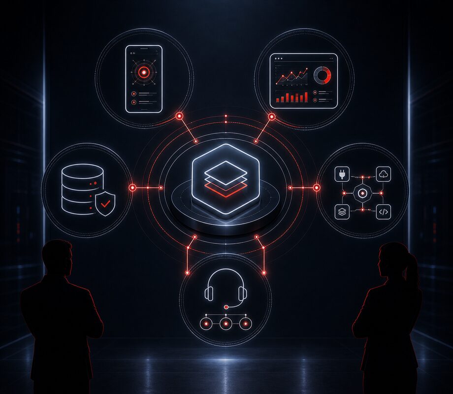 Экосистема Syntlex: мобильные приложения, панели управления, базы данных, API и техническая поддержка